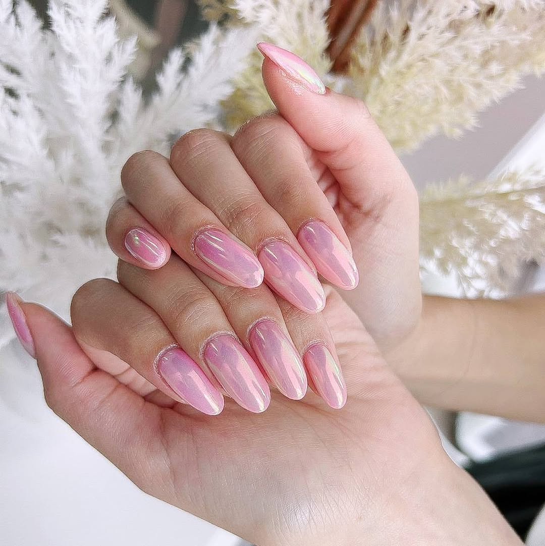 Baby Pink Gloss Nail