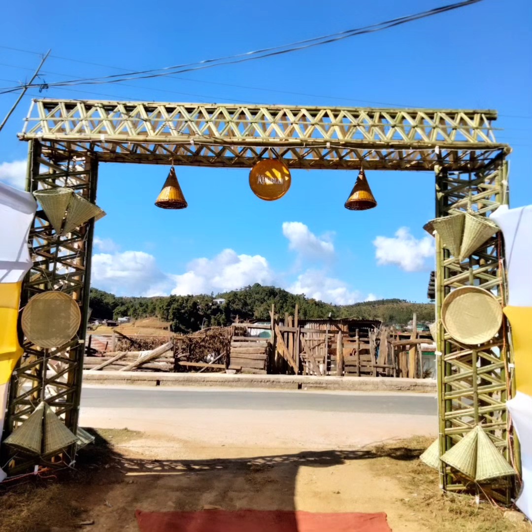 Bamboo Frame Entrance