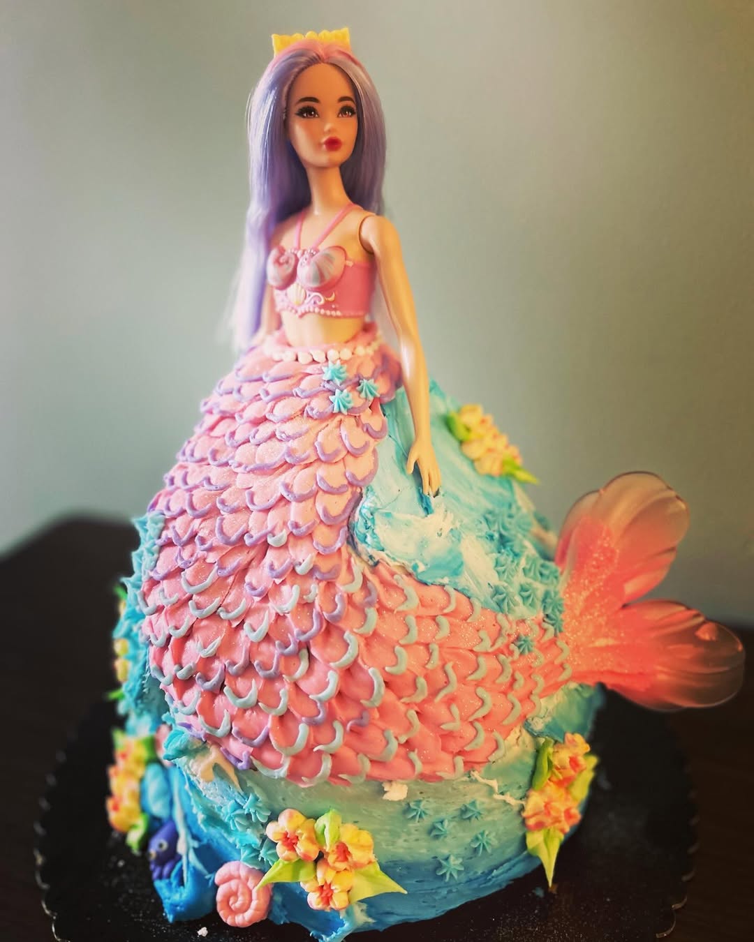 Barbies Mermaid Cake