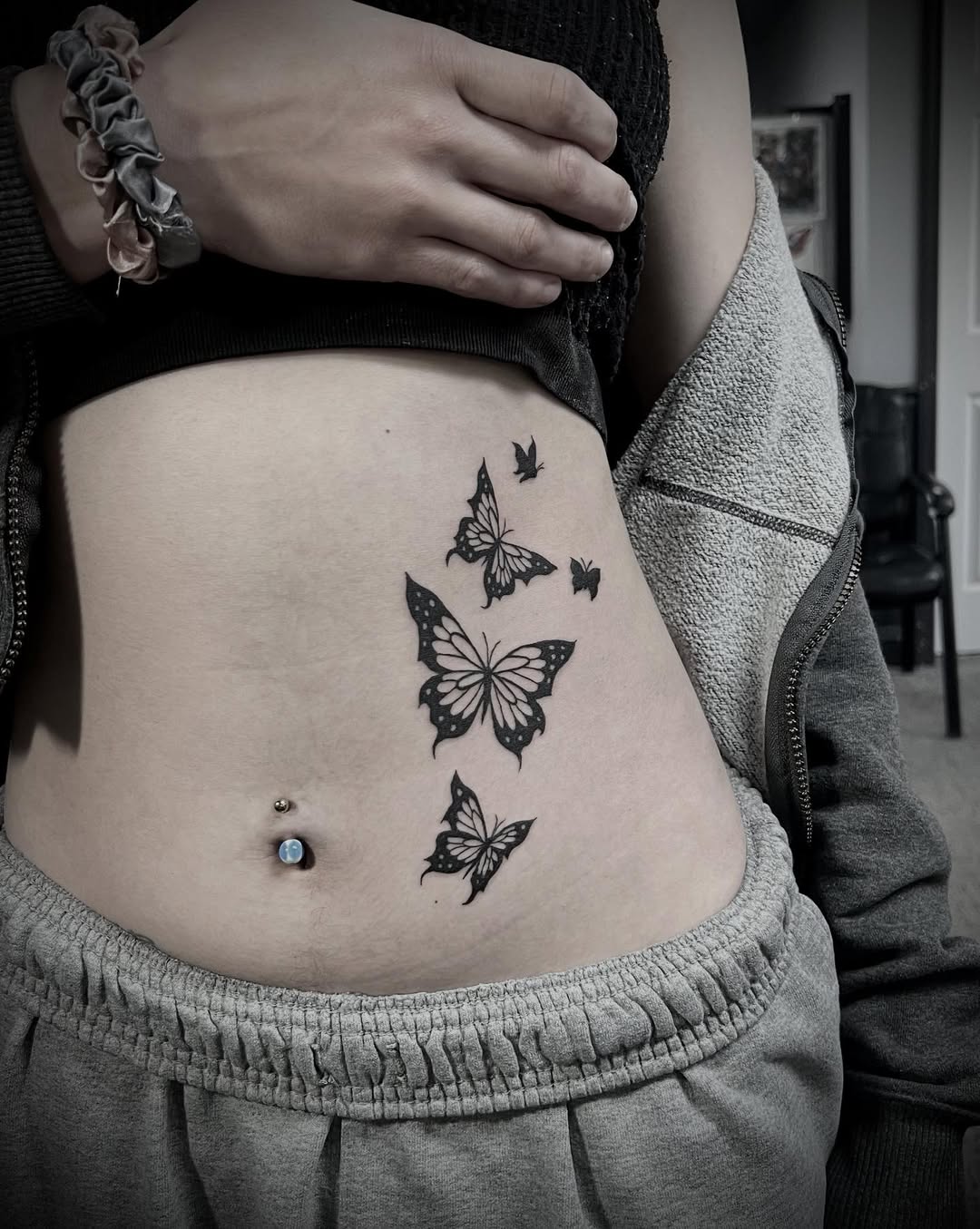 Butterfly Outline Tattoo