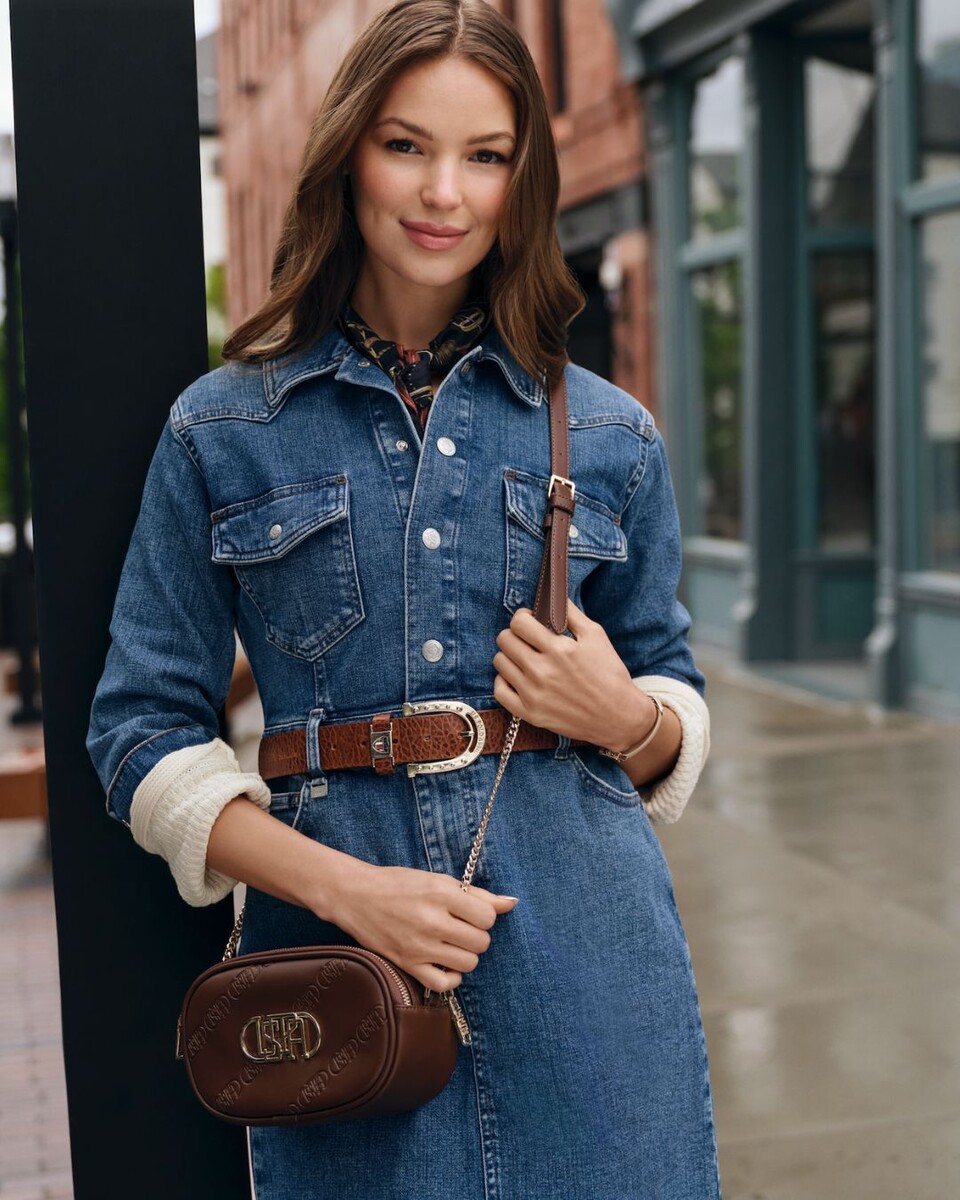 Denim-on-denim outfit