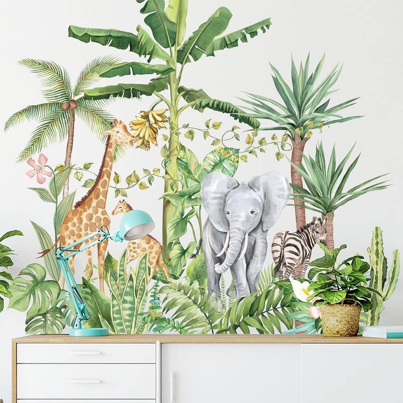 Jungle Scene Wall Stickers