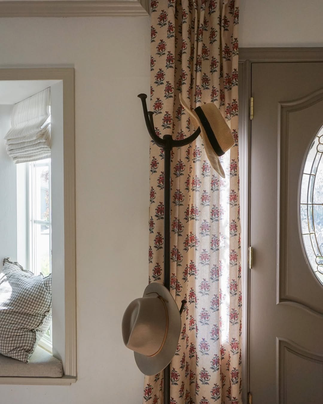 Pastel Curtain Entryway