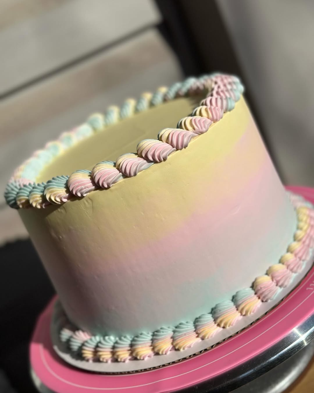 Pastel Ombré Cake