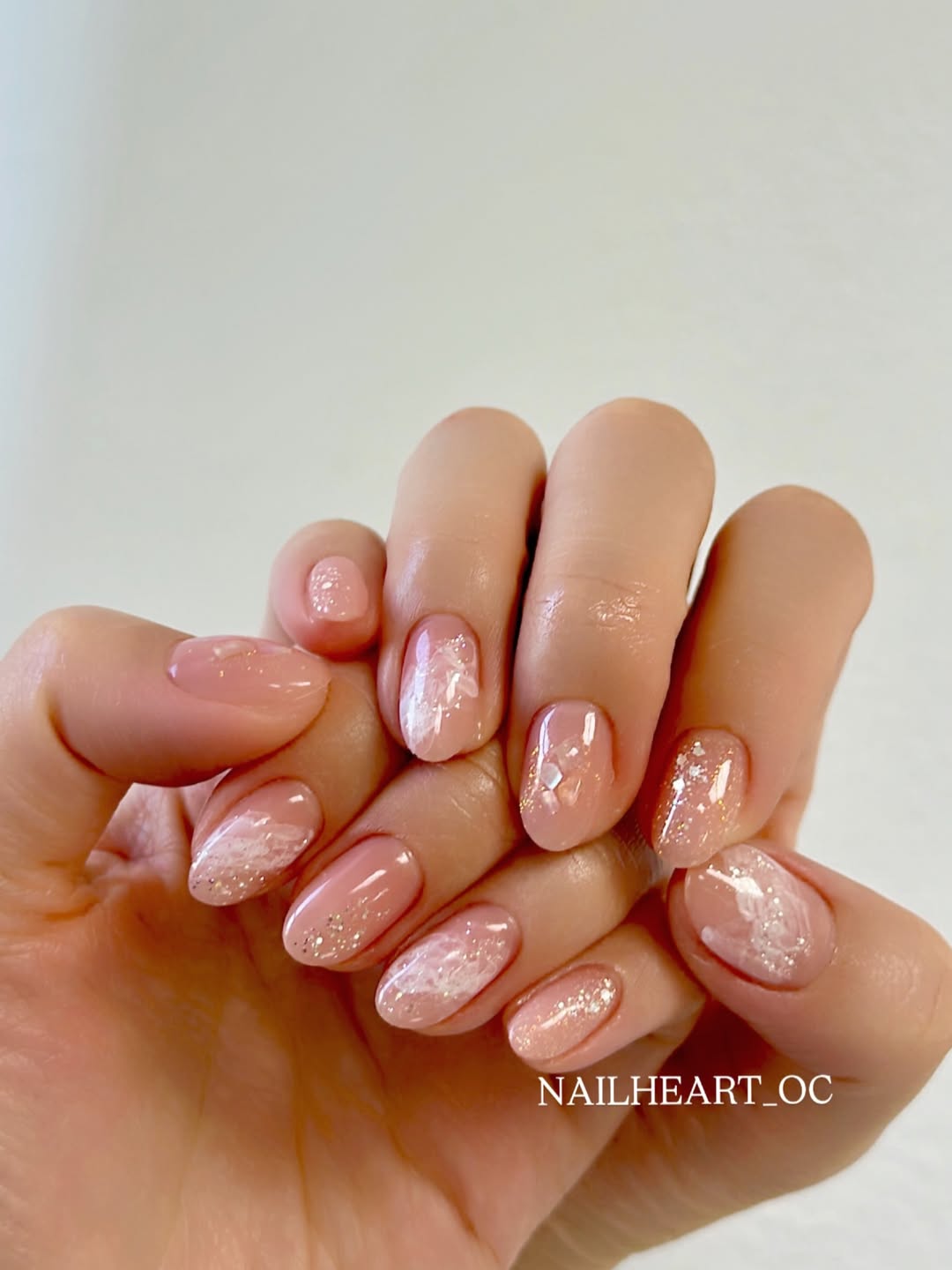Sheer Pink Nails