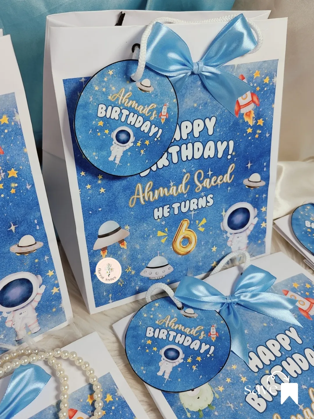 Space-themed goodie bags