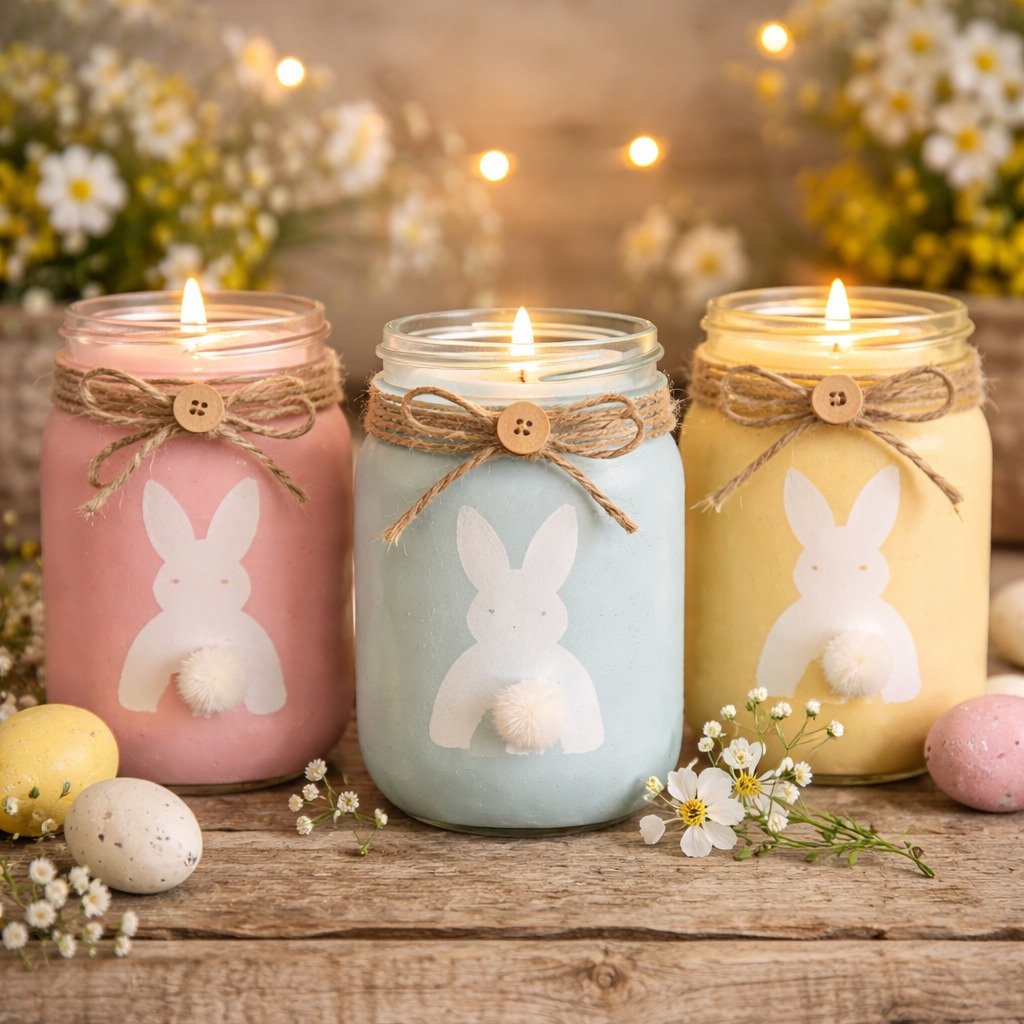 Candles in Glass Jars