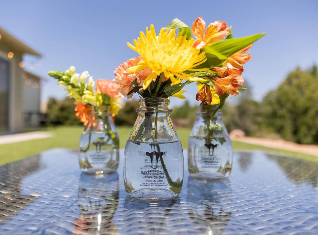 Glass Bottle Flower Displays