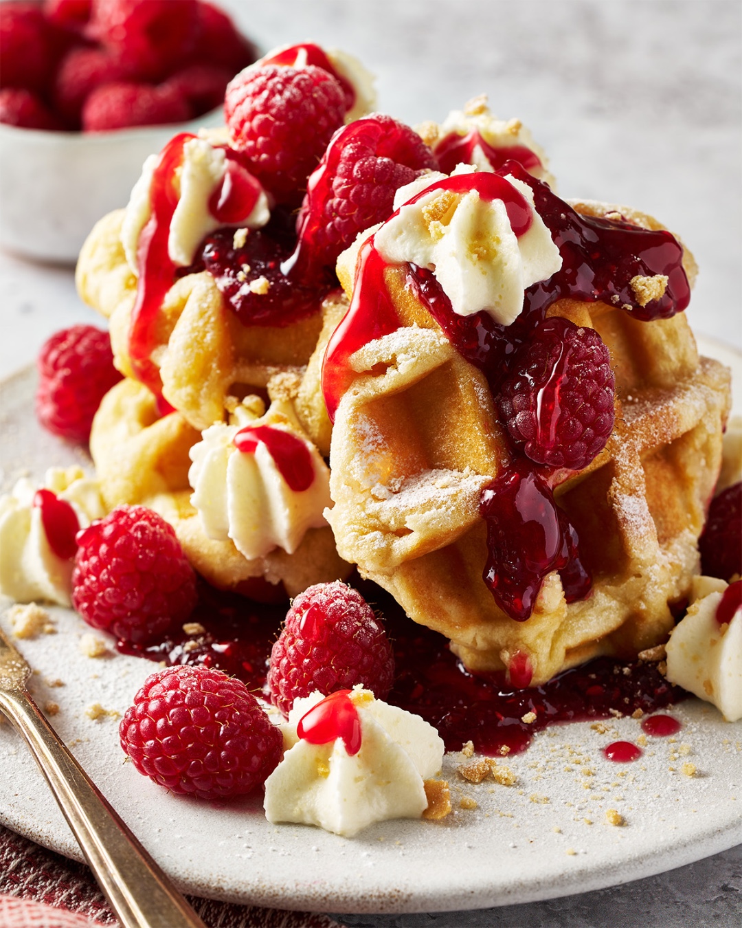 Strawberry Waffles