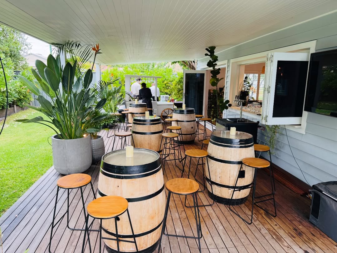 Wooden Barrel Decor